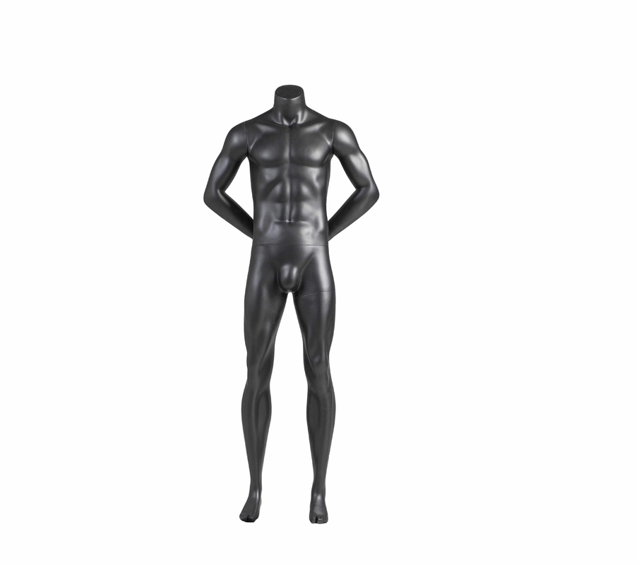 Włókno szklane Full Body Man Hands Behind-The-Back Bezgłowy muskularny męski manekin sportowy do wyświetlania odzieży sportowej