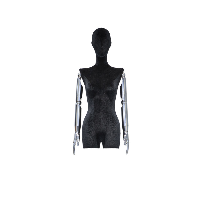 Elektroplacowane ramiona pół ciała pokaz manekin Kobieta z wieloma kolorami